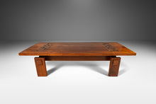 Load image into Gallery viewer, Mid-Century Modern Brutalist Coffee Table in Walnut with Burlwood Inlay by Lane, USA, c. 1970's-ABT Modern