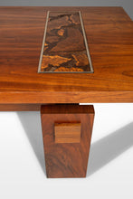 Load image into Gallery viewer, Mid-Century Modern Brutalist Coffee Table in Walnut with Burlwood Inlay by Lane, USA, c. 1970's-ABT Modern