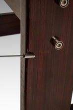 Load image into Gallery viewer, Mid-Century Modern Brutalist End Table w/ Smoked Glass Top in Jacaranda by Percival Lafer, Brazil, c. 1970s-ABT Modern