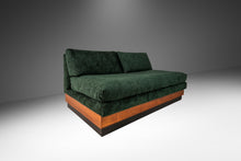 Load image into Gallery viewer, Mid-Century Modern Brutalist Platform Loveseat Sofa in Walnut by Adrian Pearsall for Craft Associates, USA, c. 1960's-ABT Modern