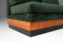 Load image into Gallery viewer, Mid-Century Modern Brutalist Platform Loveseat Sofa in Walnut by Adrian Pearsall for Craft Associates, USA, c. 1960's-ABT Modern