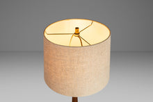 Load image into Gallery viewer, Mid-Century Modern Ceramic Table Lamp in Solid Walnut, USA, c. 1960s-ABT Modern