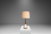 Load image into Gallery viewer, Mid-Century Modern Ceramic Table Lamp in Solid Walnut, USA, c. 1960s-ABT Modern
