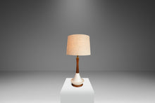 Load image into Gallery viewer, Mid-Century Modern Ceramic Table Lamp in Solid Walnut, USA, c. 1960s-ABT Modern