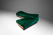 Load image into Gallery viewer, Mid-Century Modern "Cloud" Sofa in Original Crushed Velvet Upholstery & Walnut by Adrian Pearsall for Craft Associates, USA, c. 1970's-ABT Modern