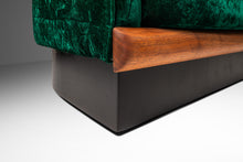 Load image into Gallery viewer, Mid-Century Modern "Cloud" Sofa in Original Crushed Velvet Upholstery & Walnut by Adrian Pearsall for Craft Associates, USA, c. 1970's-ABT Modern