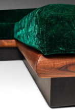 Load image into Gallery viewer, Mid-Century Modern "Cloud" Sofa in Original Crushed Velvet Upholstery & Walnut by Adrian Pearsall for Craft Associates, USA, c. 1970's-ABT Modern