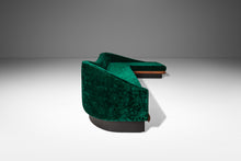 Load image into Gallery viewer, Mid-Century Modern "Cloud" Sofa in Original Crushed Velvet Upholstery & Walnut by Adrian Pearsall for Craft Associates, USA, c. 1970's-ABT Modern