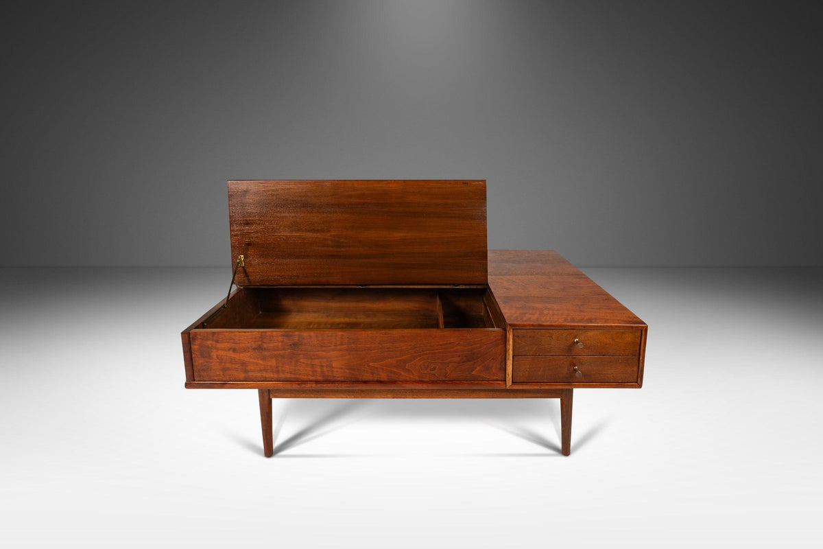 Mid-Century Modern Coffee Table in Walnut by Kipp Stewart for Drexel D