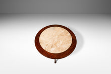 Load image into Gallery viewer, Mid-Century Modern Coffee Table in Walnut w/ Travertine Top Attributed to T.H. Robsjohn Gibbings, USA, c. 1950's-ABT Modern