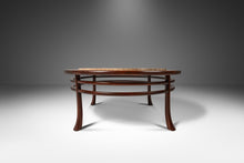 Load image into Gallery viewer, Mid-Century Modern Coffee Table in Walnut w/ Travertine Top Attributed to T.H. Robsjohn Gibbings, USA, c. 1950's-ABT Modern