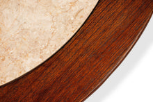 Load image into Gallery viewer, Mid-Century Modern Coffee Table in Walnut w/ Travertine Top Attributed to T.H. Robsjohn Gibbings, USA, c. 1950's-ABT Modern