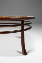 Load image into Gallery viewer, Mid-Century Modern Coffee Table in Walnut w/ Travertine Top Attributed to T.H. Robsjohn Gibbings, USA, c. 1950's-ABT Modern
