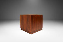 Load image into Gallery viewer, Mid-Century Modern Cube Brutalist End Table / Pedestal in Walnut by Jack Cartwright for Founders, USA, c. 1960-ABT Modern