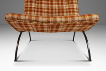 Load image into Gallery viewer, Mid-Century Modern Early Scoop Chair in Original Woolen Plaid Fabric by Milo Baughman for Thayer Coggin, USA, c. 1950s-ABT Modern