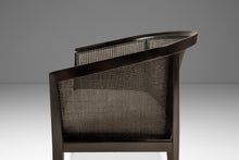 Load image into Gallery viewer, Mid-Century Modern Ebonized Caned-Back Lounge Chair in Walnut by Kipp Stewart for Directional, USA, c. 1950s-ABT Modern