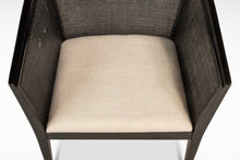Load image into Gallery viewer, Mid-Century Modern Ebonized Caned-Back Lounge Chair in Walnut by Kipp Stewart for Directional, USA, c. 1950s-ABT Modern
