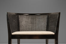Load image into Gallery viewer, Mid-Century Modern Ebonized Caned-Back Lounge Chair in Walnut by Kipp Stewart for Directional, USA, c. 1950s-ABT Modern