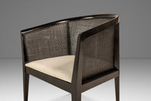 Load image into Gallery viewer, Mid-Century Modern Ebonized Caned-Back Lounge Chair in Walnut by Kipp Stewart for Directional, USA, c. 1950s-ABT Modern