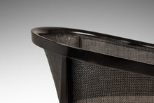 Load image into Gallery viewer, Mid-Century Modern Ebonized Caned-Back Lounge Chair in Walnut by Kipp Stewart for Directional, USA, c. 1950s-ABT Modern