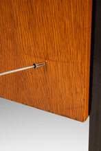 Load image into Gallery viewer, Mid-Century Modern Executive Desk in Oak & Steel w/ Leather Top Attributed to Herbert Hirche for Holzäpfel, Germany, c. 1960s-ABT Modern