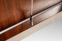 Load image into Gallery viewer, Mid-Century Modern Executive Desk in Walnut & Chrome w/ Leather Top by Florence Knoll for Knoll Associates, USA, c. 1960s-ABT Modern