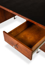 Load image into Gallery viewer, Mid-Century Modern Executive Desk in Walnut w/ Leather Top by Costa Mesa After George Nelson, USA, c. 1960's-ABT Modern