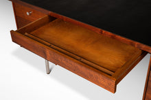 Load image into Gallery viewer, Mid-Century Modern Executive Desk in Walnut w/ Leather Top by Costa Mesa After George Nelson, USA, c. 1960's-ABT Modern