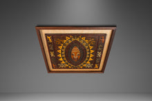 Load image into Gallery viewer, Mid-Century Modern Framed Embossed Leather Pre-Columbian Folk Art by Angel Pazmino, Ecuador, c. 1960's-ABT Modern