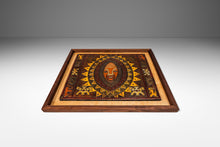 Load image into Gallery viewer, Mid-Century Modern Framed Embossed Leather Pre-Columbian Folk Art by Angel Pazmino, Ecuador, c. 1960's-ABT Modern
