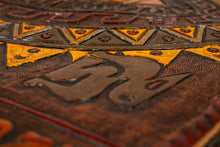 Load image into Gallery viewer, Mid-Century Modern Framed Embossed Leather Pre-Columbian Folk Art by Angel Pazmino, Ecuador, c. 1960's-ABT Modern