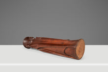 Load image into Gallery viewer, Mid-Century Modern Gothic Hand-Sculpted Oversized Candle Stick Holder Carved from Solid Teak, USA, c. 1960s-ABT Modern