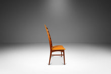 Load image into Gallery viewer, Mid-Century Modern High-Back Ladder-Back Accent Chair in Walnut & Leather the Manner of Niels Koefoed, USA, c. 1960's-ABT Modern