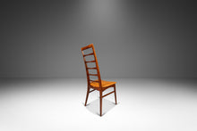 Load image into Gallery viewer, Mid-Century Modern High-Back Ladder-Back Accent Chair in Walnut & Leather the Manner of Niels Koefoed, USA, c. 1960's-ABT Modern