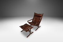 Load image into Gallery viewer, Mid-Century Modern High Back Siesta Chair and Ottoman by Igmar Relling for Westnofa, Norway, c. 1960's-ABT Modern