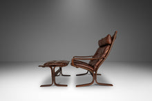 Load image into Gallery viewer, Mid-Century Modern High Back Siesta Chair and Ottoman by Igmar Relling for Westnofa, Norway, c. 1960's-ABT Modern
