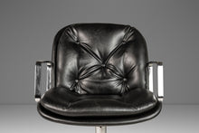 Load image into Gallery viewer, Mid-Century Modern High-Stance Office Chair in Chrome and Vinyl After Charles Pollock, USA, c. 1960's-ABT Modern