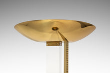 Load image into Gallery viewer, Mid-Century Modern Hollywood Regency "Uplighter" Freestanding Floor Lamp in Brass & Lucite by Fredrick Ramond, USA, c. 1986-ABT Modern