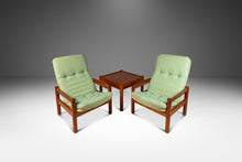 Load image into Gallery viewer, Mid-Century Modern Living Room Set (Loveseat, 2 Lounge Chairs, 2 Ottomans w/ Matching Table) in Teak by Domino Møbler, Denmark, c. 1970's-ABT Modern