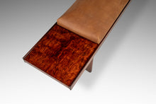 Load image into Gallery viewer, Mid-Century Modern Long “Krobo” Table / Bench in Rosewood w/ Leather Seat by Torbjørn Afdal for Bruksbo, Norway, c. 1960's-ABT Modern