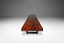 Load image into Gallery viewer, Mid-Century Modern Long “Krobo” Table / Bench in Rosewood w/ Leather Seat by Torbjørn Afdal for Bruksbo, Norway, c. 1960's-ABT Modern