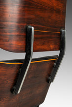 Load image into Gallery viewer, Mid-Century Modern Lounge Chair and Ottoman Set After Charles & Ray Eames in Rosewood and Distressed Leather, USA, c. 1970's-ABT Modern