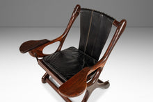 Load image into Gallery viewer, Mid-Century Modern Lounge Chair and Ottoman Set in Cocobolo Rosewood & Leather by Don S. Shoemaker for Señal Furniture, Mexico, c. 1960s-ABT Modern