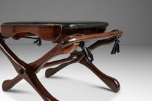 Load image into Gallery viewer, Mid-Century Modern Lounge Chair and Ottoman Set in Cocobolo Rosewood & Leather by Don S. Shoemaker for Señal Furniture, Mexico, c. 1960s-ABT Modern