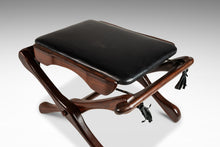 Load image into Gallery viewer, Mid-Century Modern Lounge Chair and Ottoman Set in Cocobolo Rosewood & Leather by Don S. Shoemaker for Señal Furniture, Mexico, c. 1960s-ABT Modern