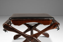Load image into Gallery viewer, Mid-Century Modern Lounge Chair and Ottoman Set in Cocobolo Rosewood & Leather by Don S. Shoemaker for Señal Furniture, Mexico, c. 1960s-ABT Modern