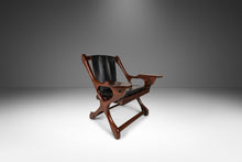 Load image into Gallery viewer, Mid-Century Modern Lounge Chair and Ottoman Set in Cocobolo Rosewood & Leather by Don S. Shoemaker for Señal Furniture, Mexico, c. 1960s-ABT Modern