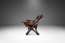 Load image into Gallery viewer, Mid-Century Modern Lounge Chair and Ottoman Set in Cocobolo Rosewood & Leather by Don S. Shoemaker for Señal Furniture, Mexico, c. 1960s-ABT Modern