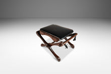 Load image into Gallery viewer, Mid-Century Modern Lounge Chair and Ottoman Set in Cocobolo Rosewood & Leather by Don S. Shoemaker for Señal Furniture, Mexico, c. 1960s-ABT Modern