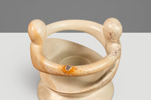 Load image into Gallery viewer, Mid-Century Modern "Lovers Embracing" Marble Stone Sculpture & Tealight Candle Holder, Kenya, c. 1980's-ABT Modern